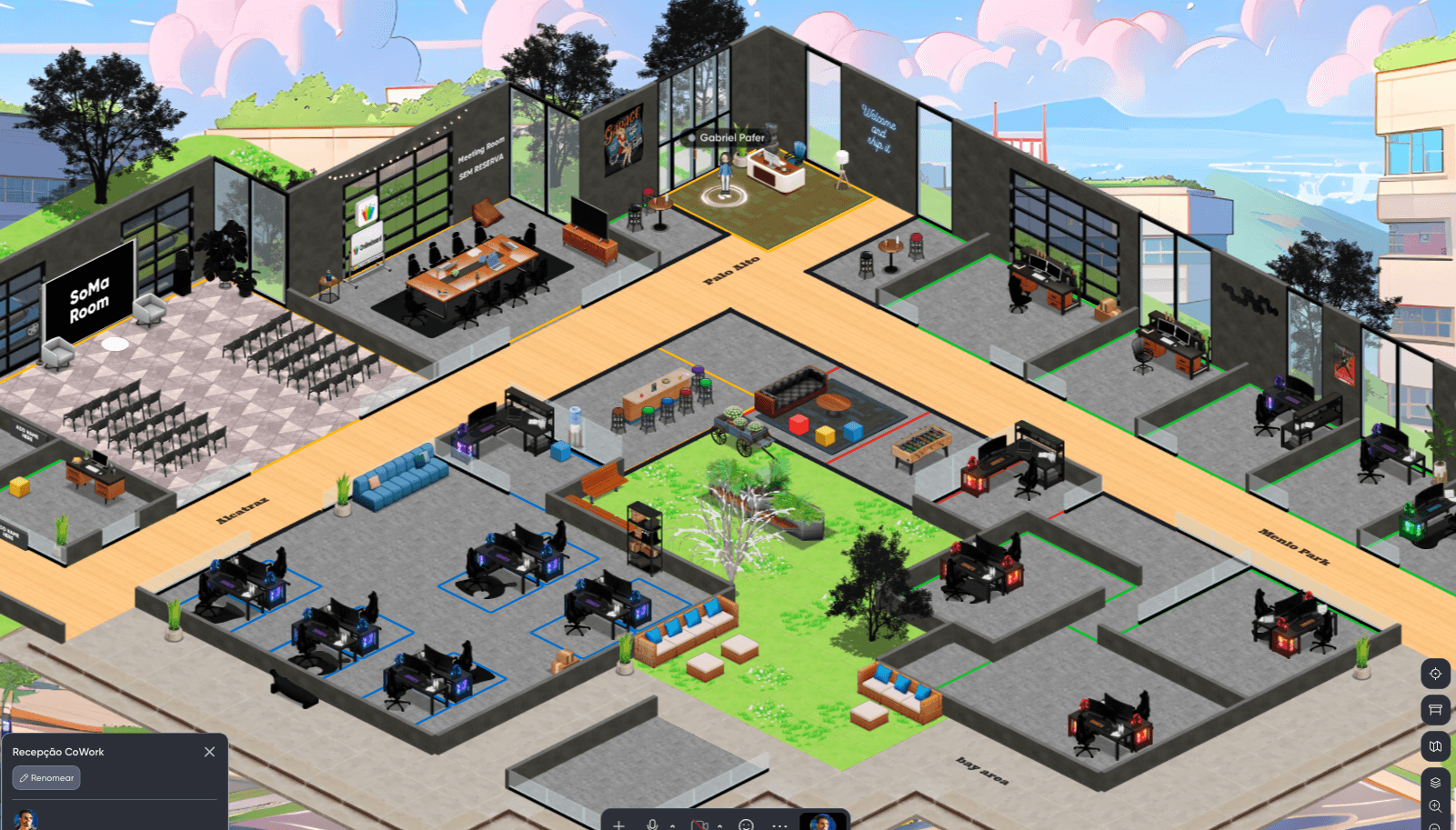 Visão geral do Bip Coworking